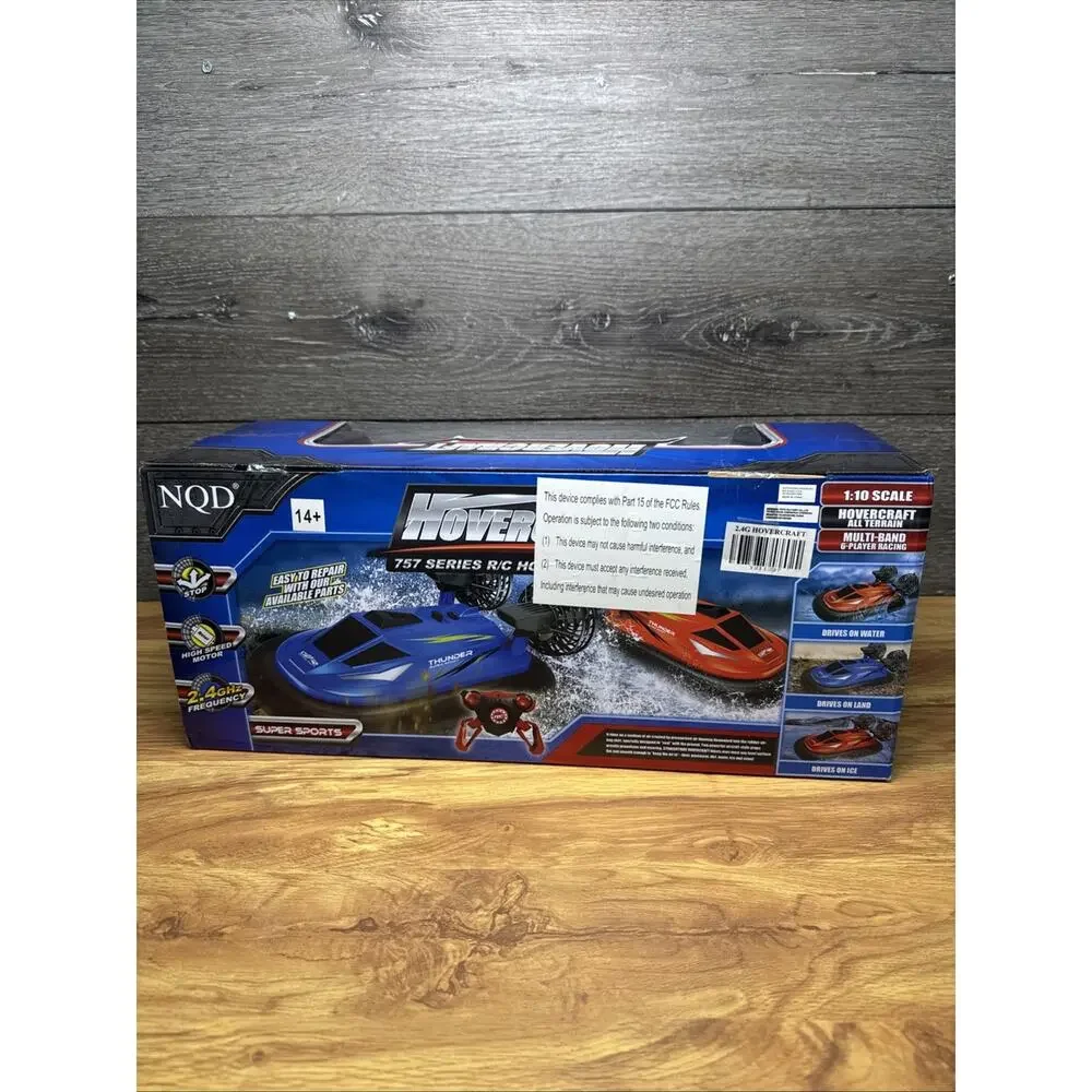 NQD 757 Series Radio Control Hovercraft Super Sports 1:10 Scale 2.4GHz Red Boat